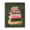 Stupell Industries Floral Fairy Book Stack Framed Giclee, design by Glad You're Here Co.